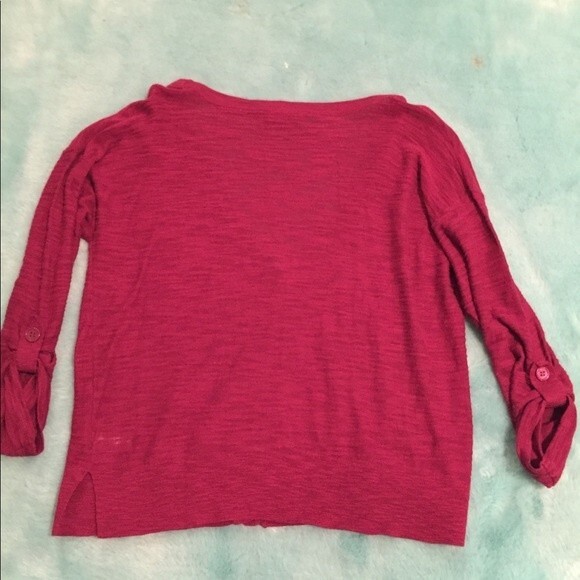 Express size medium low cut cardigan button sleeve - Picture 5 of 6